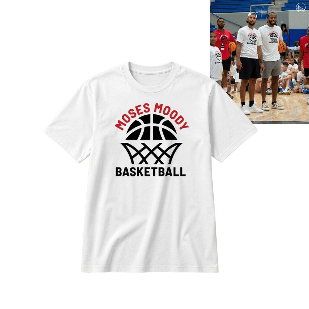 Golden State Warriors Moses Moody Basketball T-Shirt Warriors Merch Gifts For Fans - Merchluma