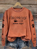 1692 They Missed A Sweatshirt Fireproof Since 1692 Salem Arrow Clothes Fan Gift - Merchluma