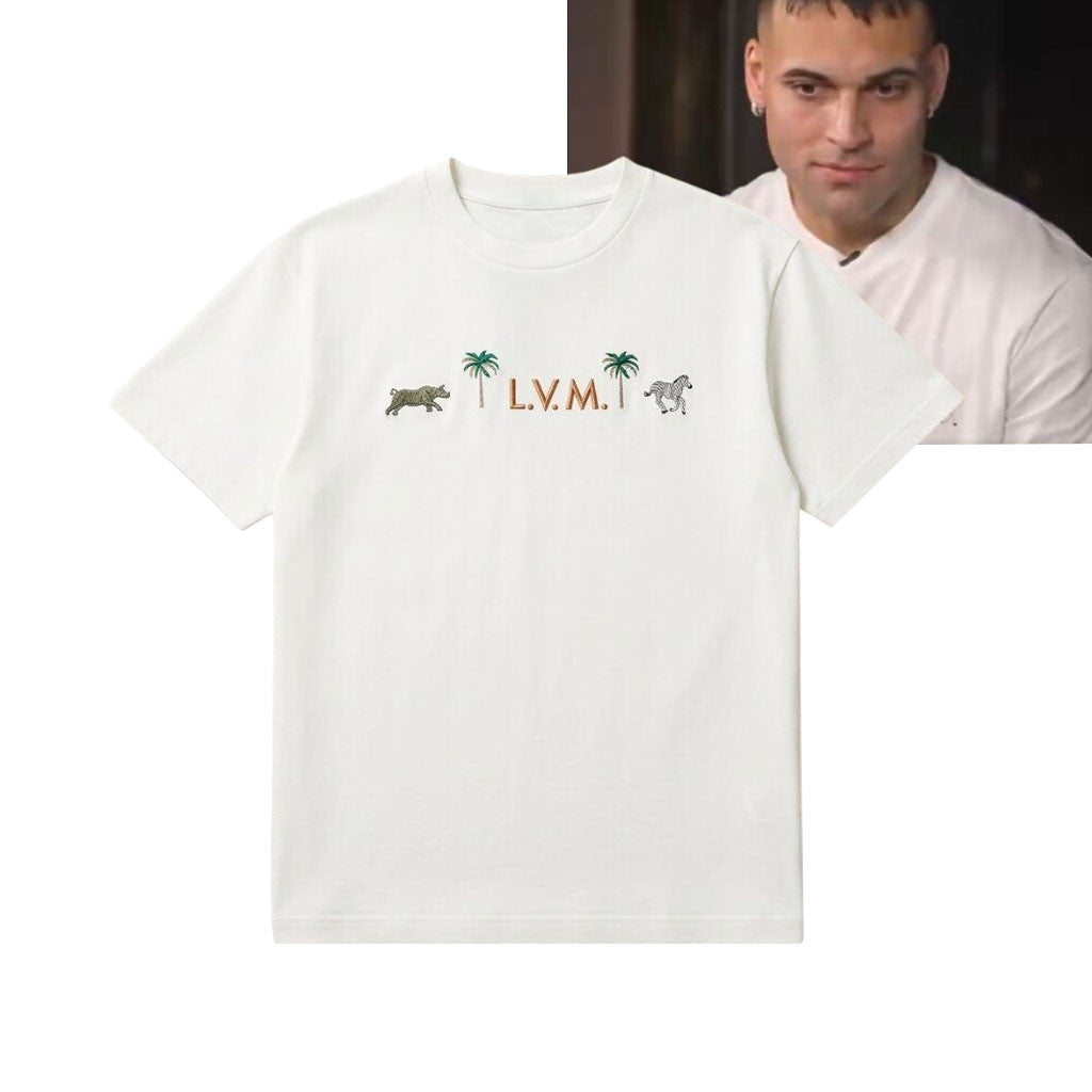 Lautaro Martinez Safari Animal T-Shirt White Gifts For Football Fan - Merchluma