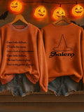 Salem Broom Co Handcrafted Est 1692 Sweatshirt Halloween Clothes Gift For Witches - Merchluma