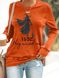 Witch 1692 They Missed One Sweatshirt Orange Halloween Apparel Gifts For Sister - Merchluma