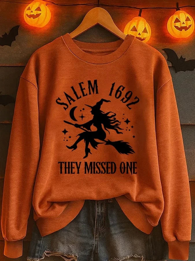 Salem 1692 Sweatshirt Halloween Graphic Clothes Gift For Movie Fans - Merchluma