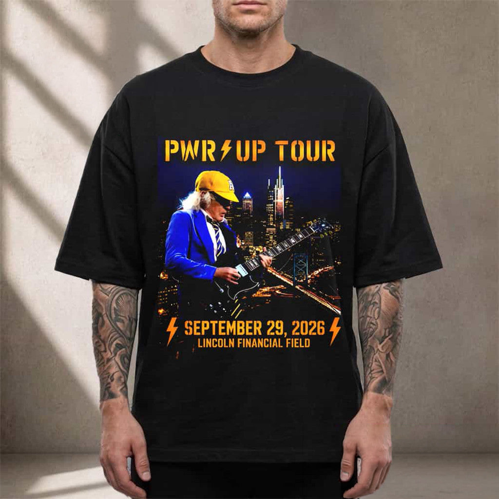 ACDC PWR Up Tour 2026 Philadelphia PA Event T-Shirt ACDC Merch Best Gifts For Him - Merchluma