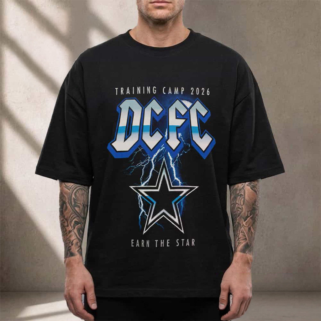 Dallas Cowboys DCFC Training Camp 2026 Earn The Star T-Shirt Dallas Cowboys Merch Him Gifts - Merchluma