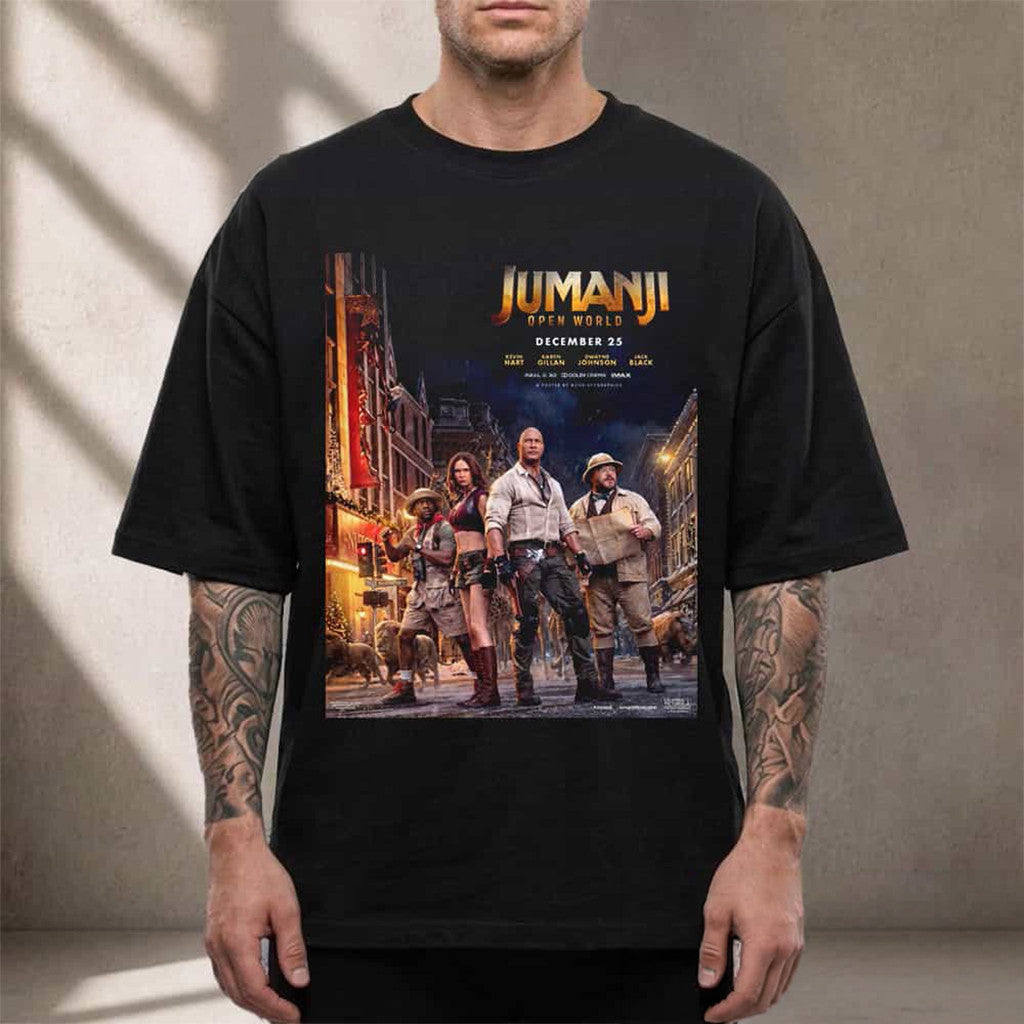 Jumanji Merch Open World 2026 Movie Art By Chrispy In Theaters December 25 2026 T-Shirt - Merchluma
