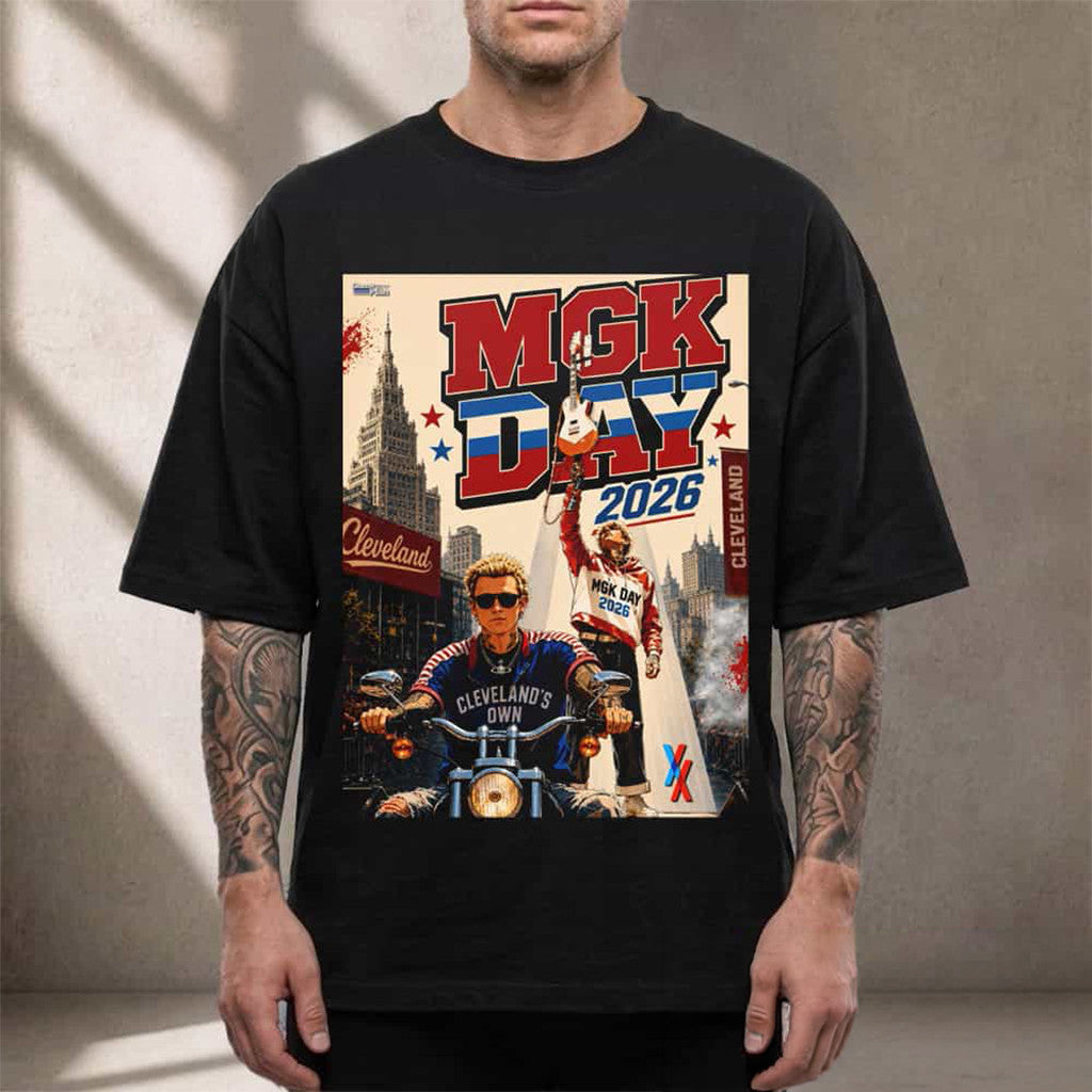 Machine Gun Kelly MGK Day 2026 Cleveland T-Shirt Machine Gun Kelly Merch Gifts For Fans - Merchluma