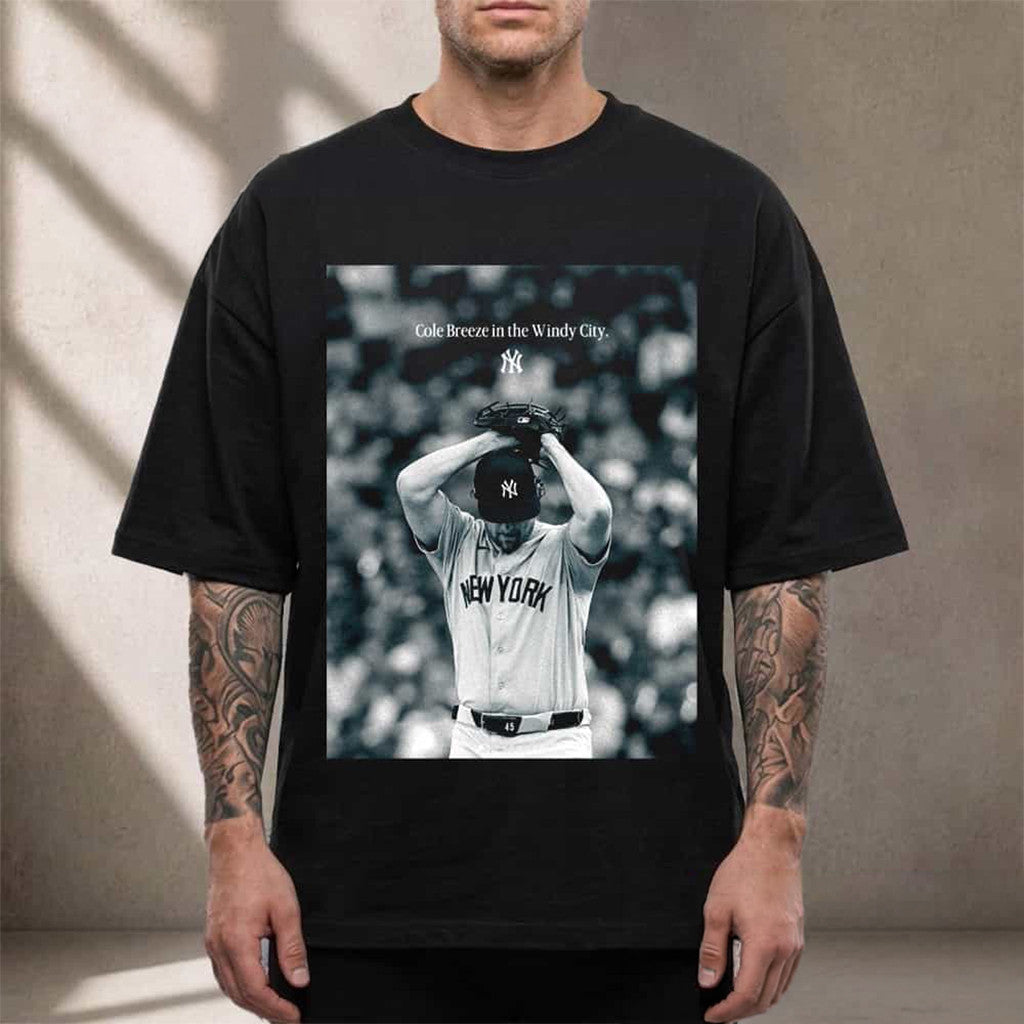 New York Yankees Cole Breeze In The Windy City T-Shirt NY Yankees Merch Gifts For Fans - Merchluma