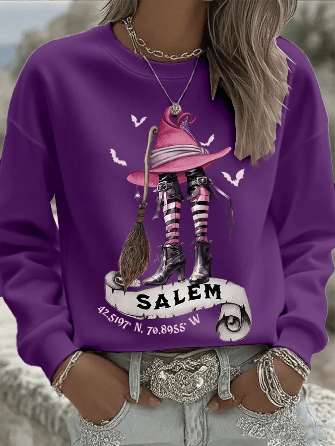 Girls Trip Salem Croup Sweatshirt Halloween Clothing Gift For Movie Buffs - Merchluma