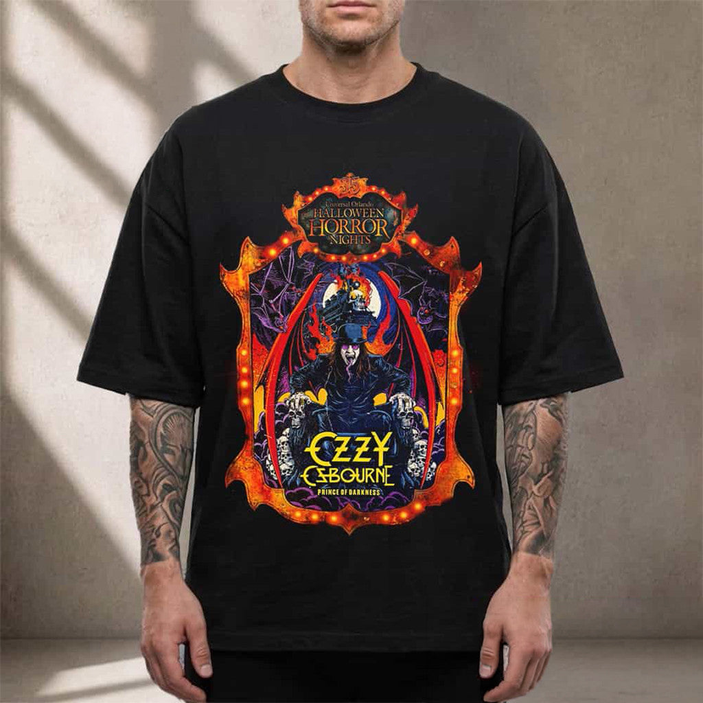 Ozzy Osbourne Merch Prince Of Darkness Halloween Horror Nights 2026 Universal Orlando T-Shirt - Merchluma