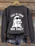 Halloween This Is Some Boo Sheet Sweatshirt Hilarious Halloween Shirts Gift For Friends - Merchluma