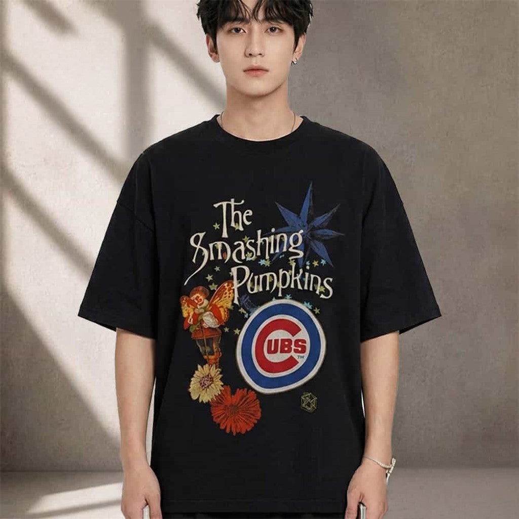 The Smashing Pumpkins Merch 2026 Chicago Lollapalooza Festival Pumpkinpalooza Shirt Black - Merchluma