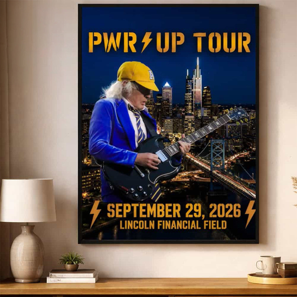 ACDC Merch PWR Up Tour 2026 Philadelphia PA Event Poster Home Wall Art Gifts For Fan - Merchluma