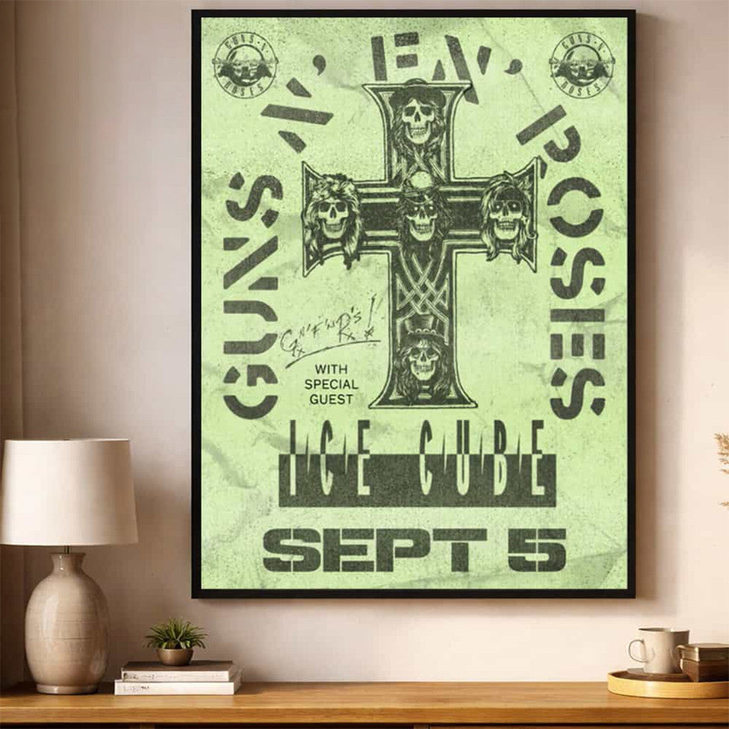 Guns N Roses Merch California 2026 Show Event Poster Wall Art Gifts For Rock Fans - Merchluma