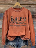 Salem Broom Co Quality Handcrafted Enchanted Est 1692 Clothing Unique Gift - Merchluma