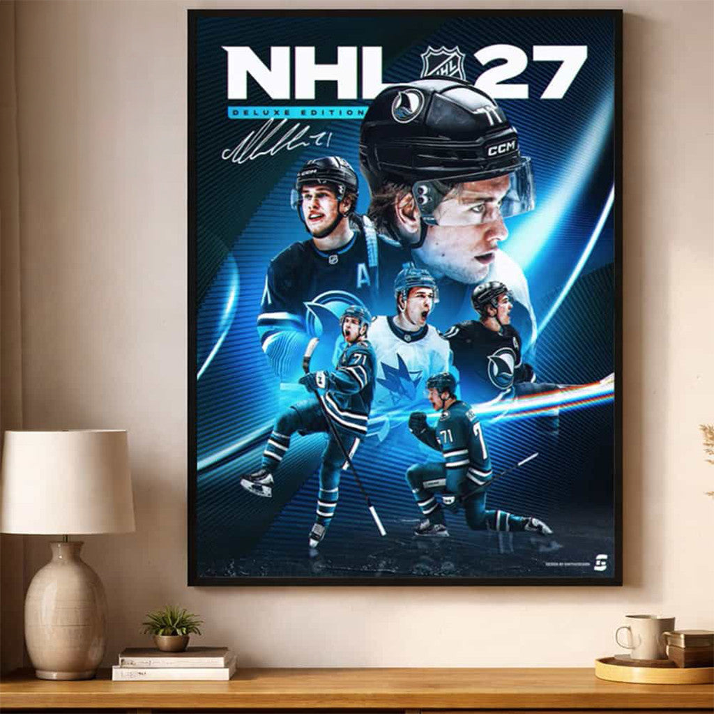 Macklin Celebrini 27 Deluxe Edition Cover Art Poster Macklin Celebrini Merch Gifts For Fans - Merchluma