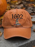 Salem 1692 Flying Witch Cap Target Halloween Hat Gift For Retro Fans - Merchluma