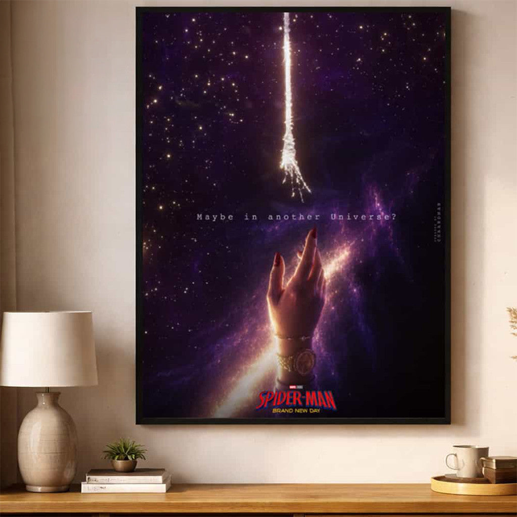 Spider Man Brand New Day Merch Maybe In Another Universe Safe Gwen Stacy Poster Wall Art - Merchluma
