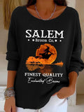 Salem Broom Co Finest Quality Enchanted Besoms Long Sleeve Shirt Salem Broom Co Merch Gift - Merchluma