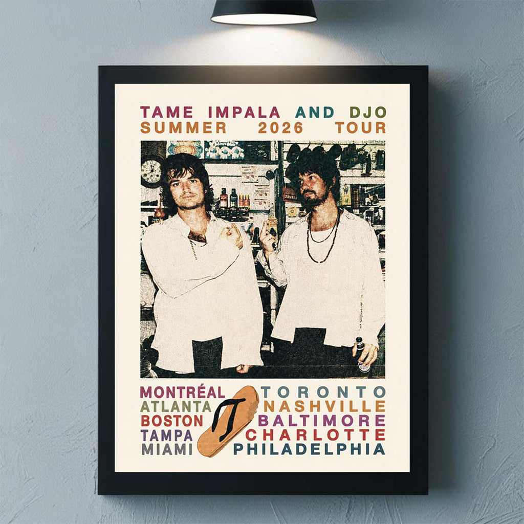 Tame Impala And Djo The Deadbeat Tour 2026 Summer Poster Tame Impala Merch Wall Art Decor - Merchluma