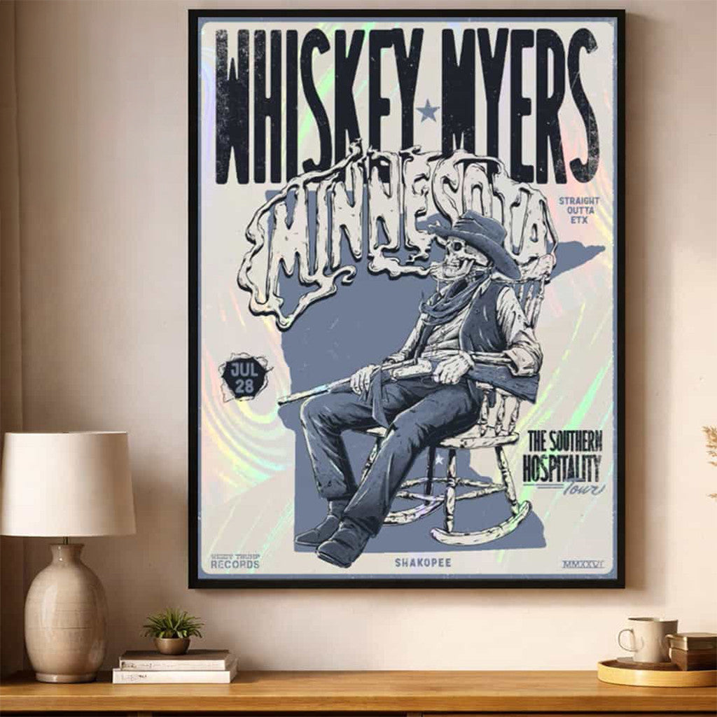 Whiskey Myers Minnesota 2026 The Southern Hospitality Tour 2026 Poster Whiskey Myers Merch - Merchluma