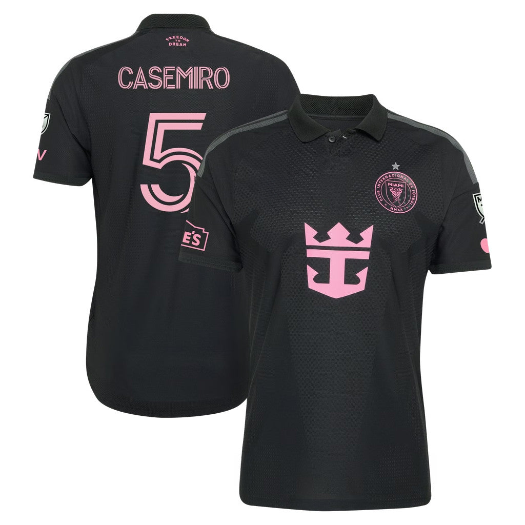 Carlos Casemiro Jersey Shirt Black #5 Inter Miami CF Merch 2026 Presagio On-Field Jersey Gifts - Merchluma