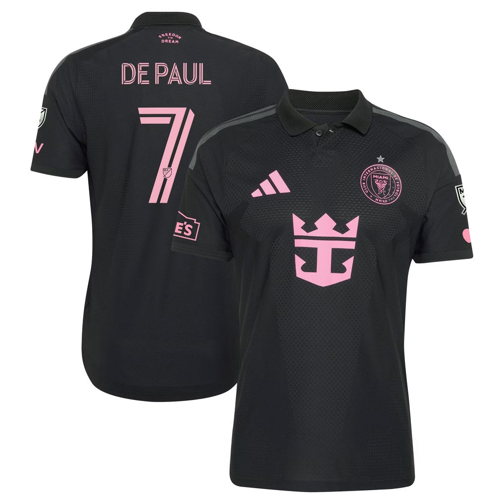 Rodrigo De Paul Jersey Shirt Black Inter Miami CF Merch #7 Presagio On-Field Jersey 2026 - Merchluma