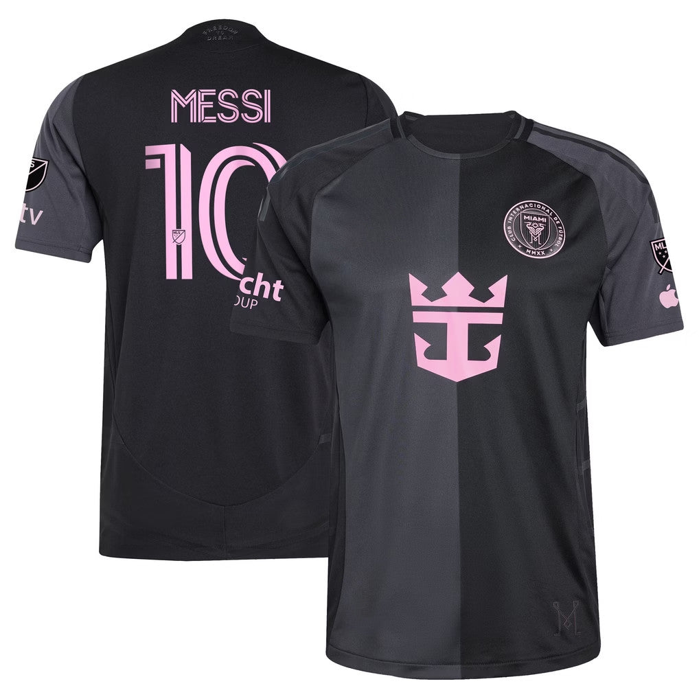 Lionel Messi Jersey Shirt #10 Inter Miami CF Merch 2025 The Fortitude Kit Jersey Black Fan Gear - Merchluma