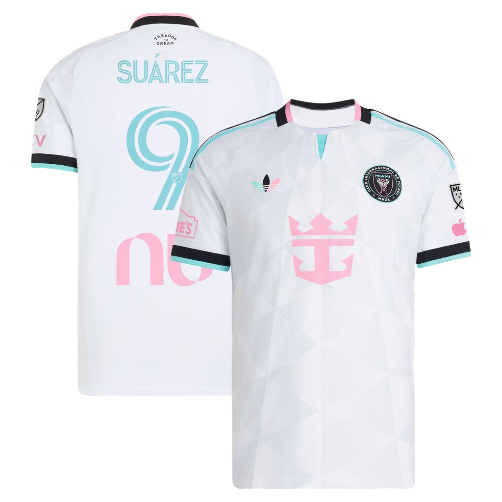 Luis Suarez Jersey Shirt White Inter Miami CF Merch 2026 Third On-Field #9 Jersey Gift For Fan - Merchluma