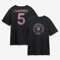 Carlos Casemiro T-Shirt Black #5 Inter Miami CF Merch 2026 Best Gift For Soccer Lovers - Merchluma