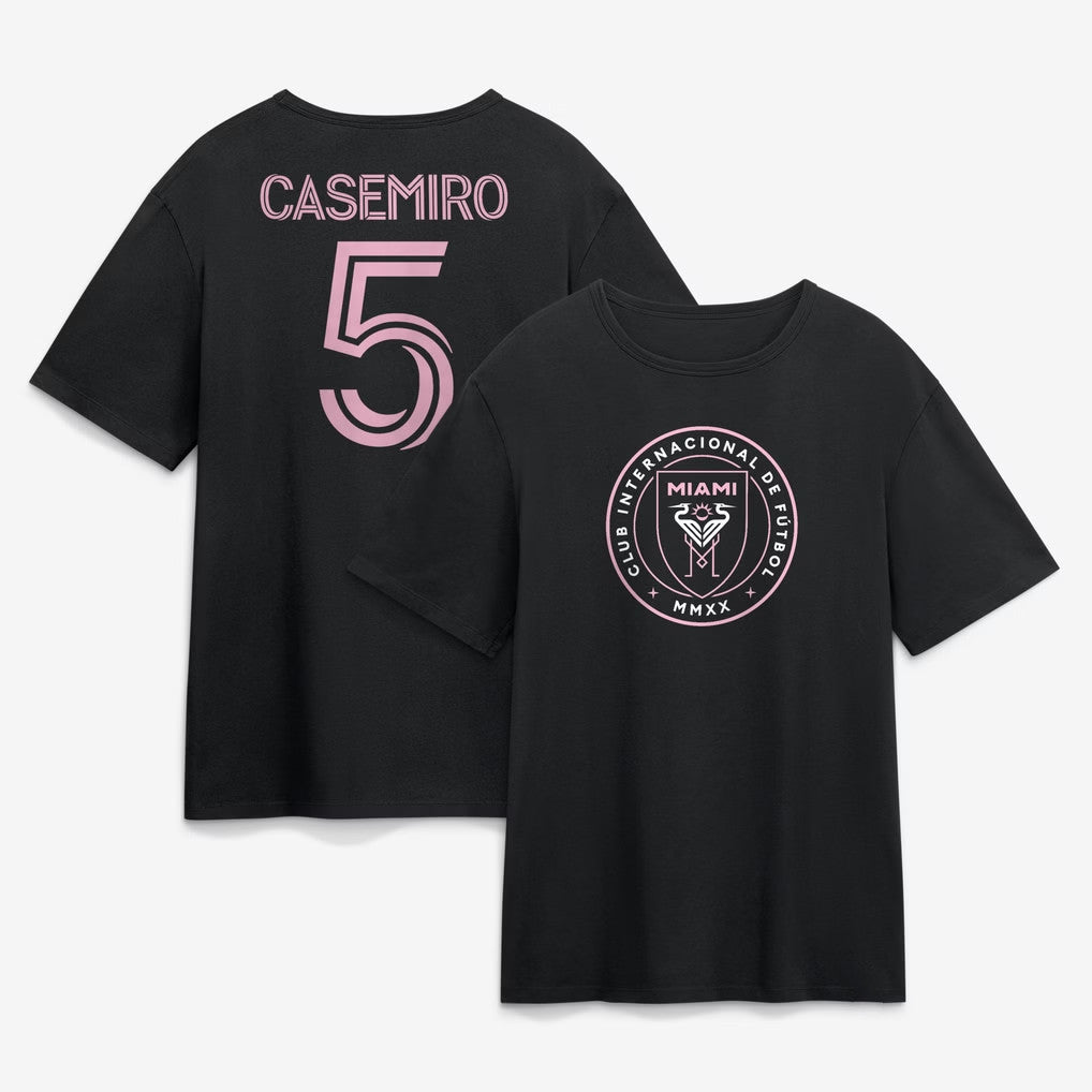 Carlos Casemiro T-Shirt Black #5 Inter Miami CF Merch 2026 Best Gift For Soccer Lovers - Merchluma