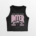 Inter Miami CF Merch 2026 Inter Miami CF Cropped Tank Top Black Best Gift For Sisters - Merchluma