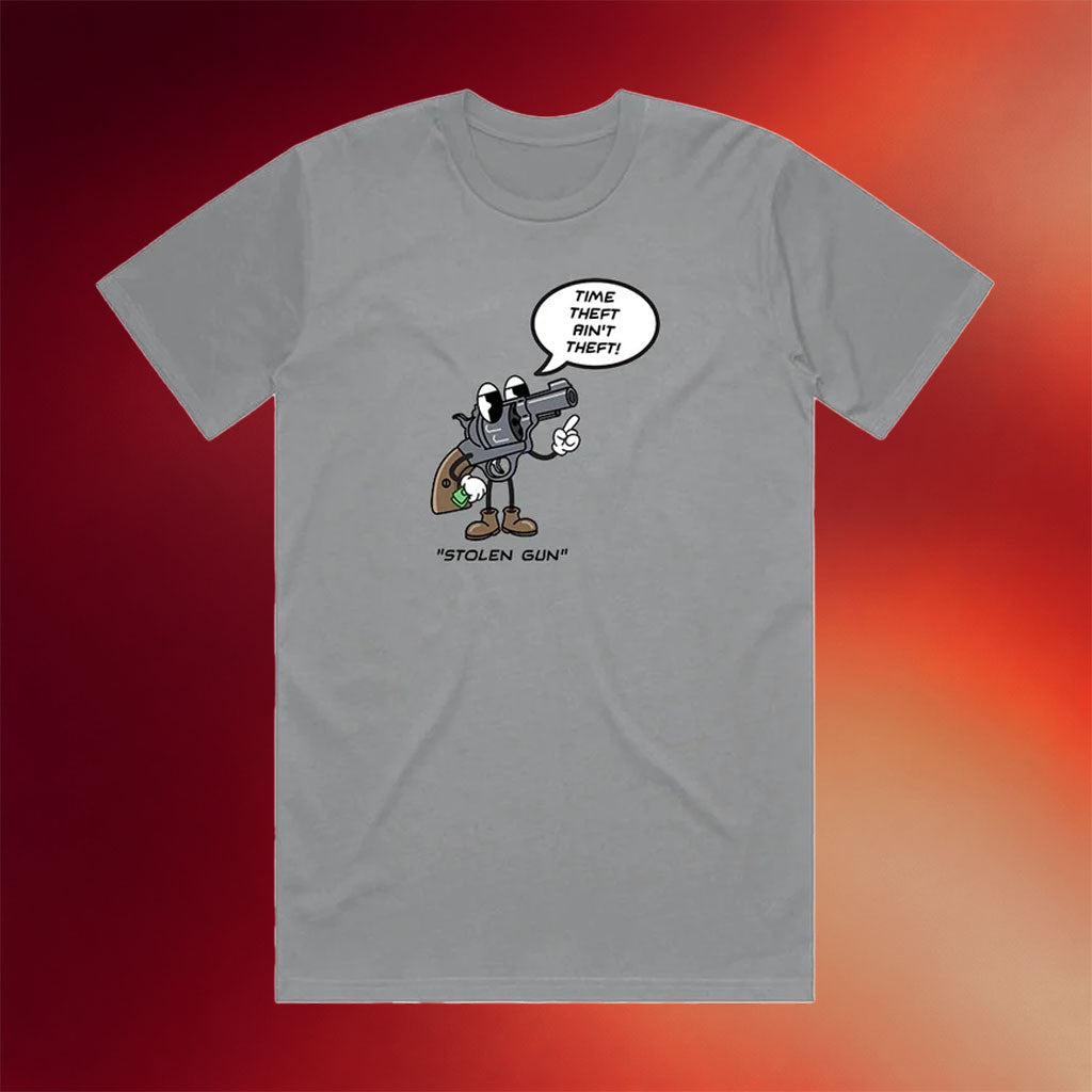 Stolen Gun Merch 2026 Time Theft Shirt Stolen Gun Band T-Shirt Gift for Brothers - Merchluma