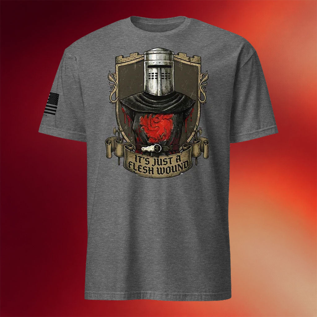 1 Nation Design Merch 2026 It's Just A Flesh Wound T-Shirt Veteran Gear Gifts For Dad - Merchluma