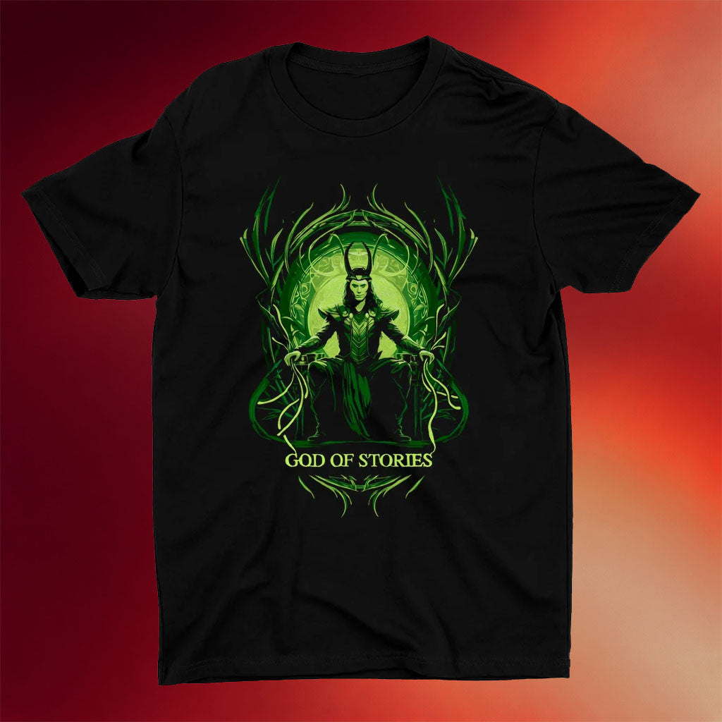 New Rockstars Merch 2026 God Of Stories T-Shirt Loki Merch Present For Marvel Lovers - Merchluma