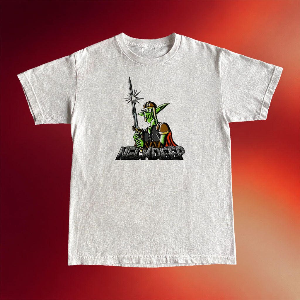 Neck Deep Merch 2026 Goblin Swordsman T-Shirt Music Related Gifts For Guys - Merchluma