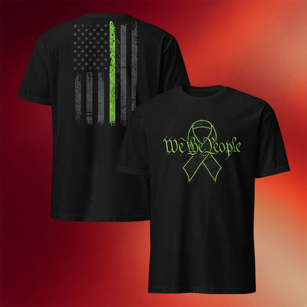 1 Nation Design Merch 2026 Constitution Green Onyx Mental Health Awareness Shirt We The People - Merchluma