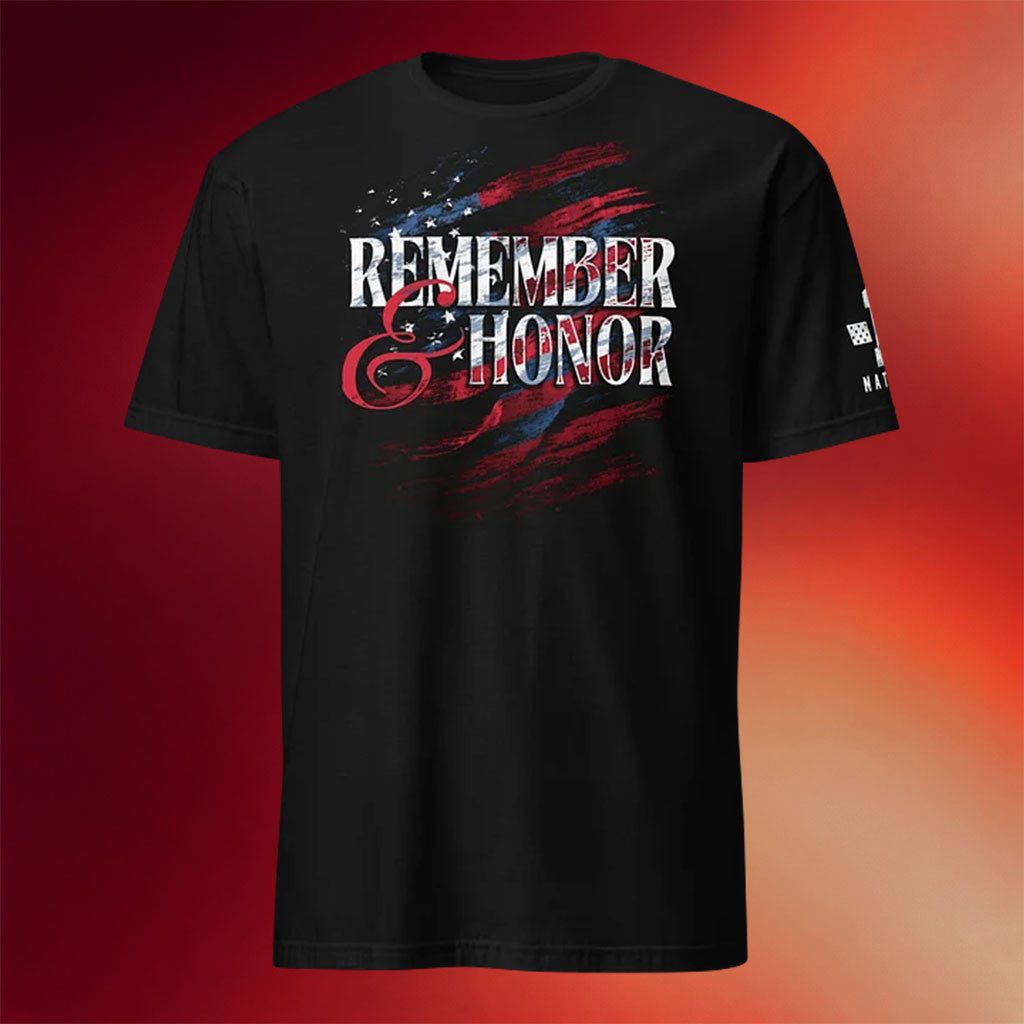 1 Nation Design Merch 2026 Memorial Day Remember And Honor T-Shirt Gift For Veteran - Merchluma