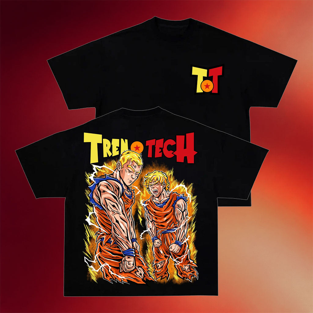 Ghost Racing Merch 2026 Dragonball Tren T-Shirt Black Ghost Racing X Tren Tech Merch Him Gifts - Merchluma