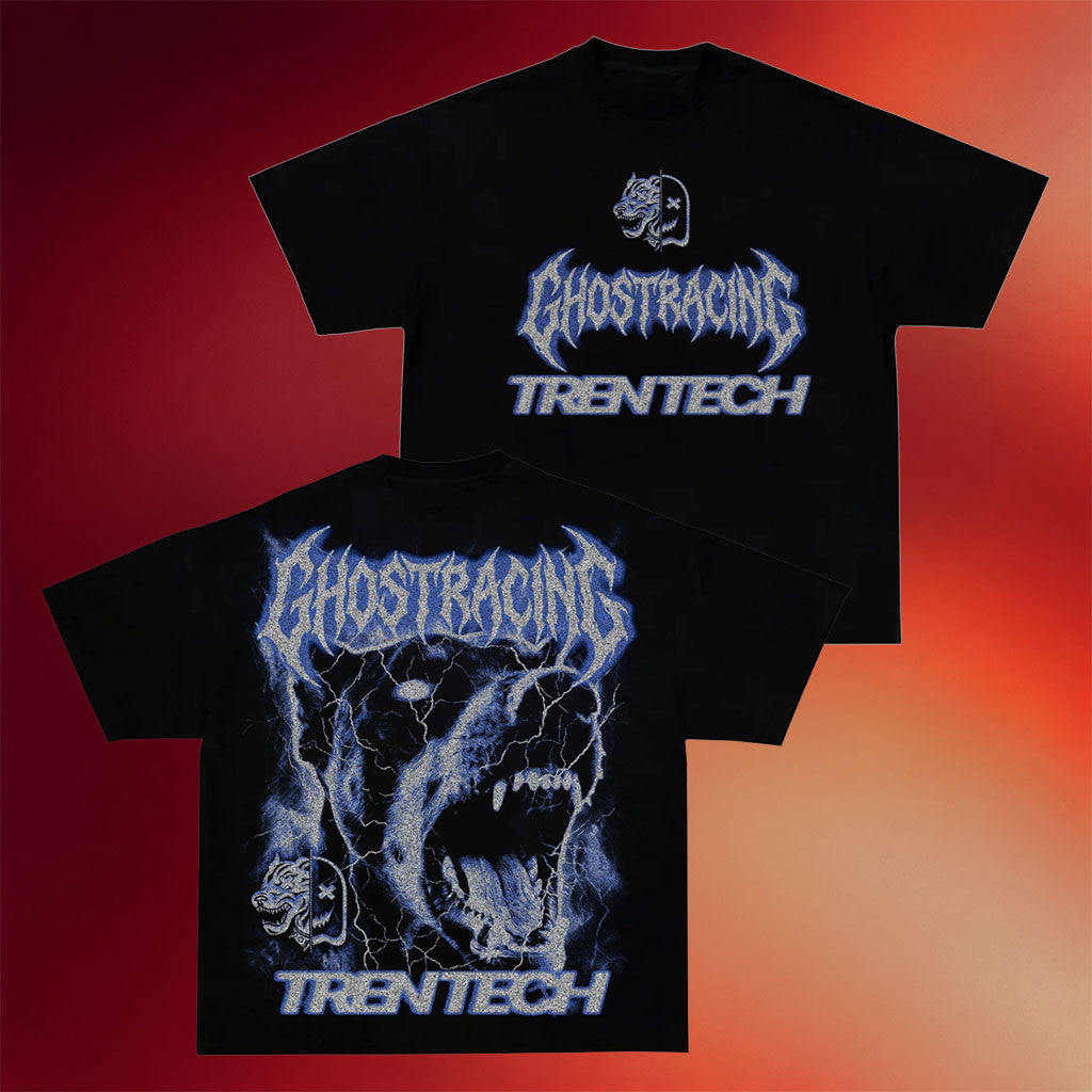 Ghost Racing Merch 2026 Electric Hound T-Shirt Black Special Gift For Dudes - Merchluma