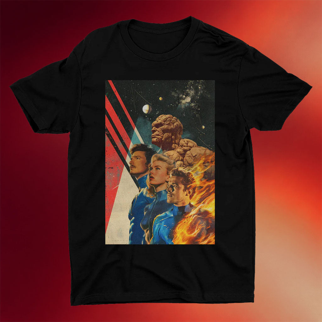 New Rockstars Merch 2026 Race To Space T-Shirt Marvel Fantastic Four Shirt Gift For Boyfriend - Merchluma