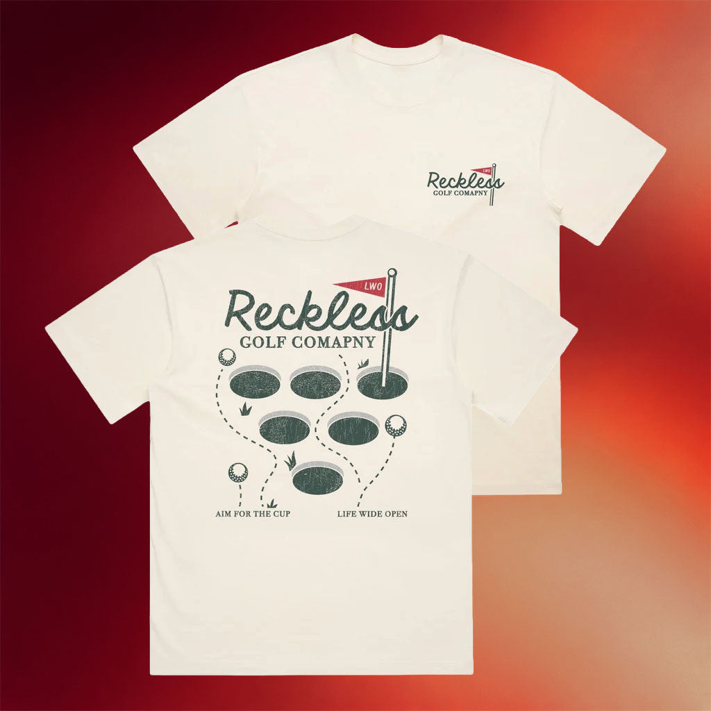 CboysTV Merch 2026 RG Aim For The Cup T-Shirt Life Wide Open Shirt Best Gift For Golfers - Merchluma
