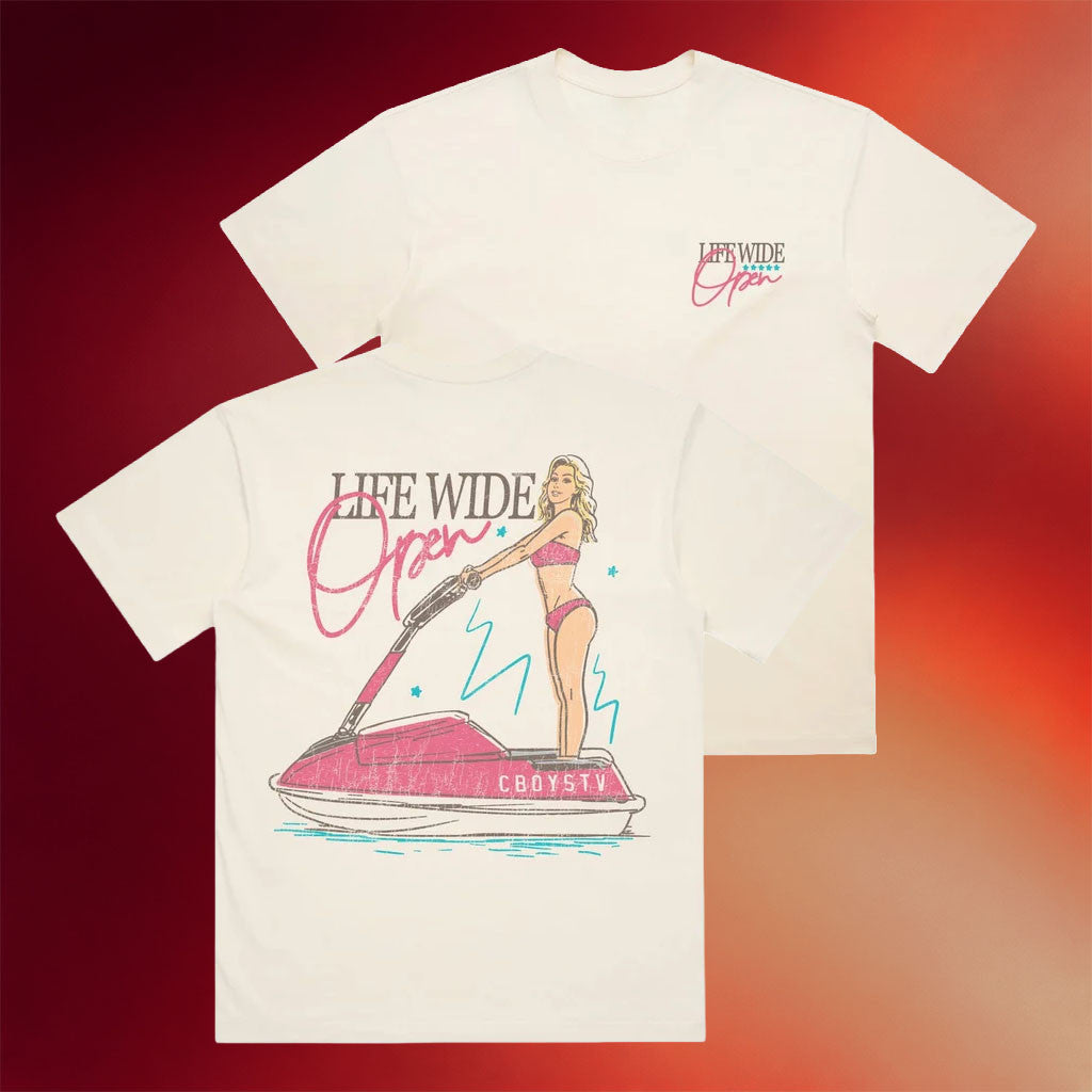 CboysTV Merch 2026 Standup Ski T-Shirt Life Wide Open Gear Unique Gift For Sisters - Merchluma