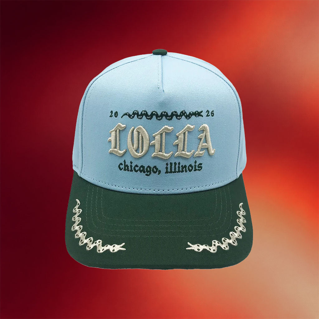 Lollapalooza Merch 2026 Gothic Lolla Chicago Embroidered Hat Gift Ideas For Music Lovers - Merchluma