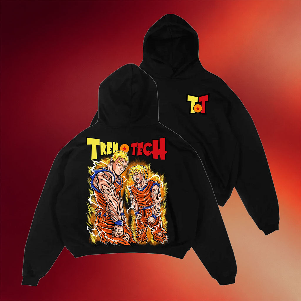 Ghost Racing Merch 2026 Dragonball Tren Hoodie Black Ghost Racing X Tren Tech Merch - Merchluma