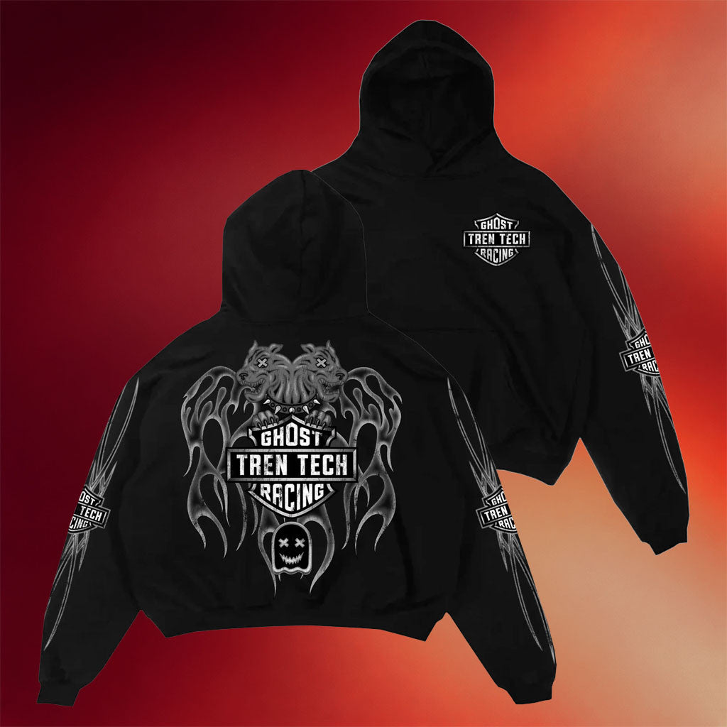 Ghost Racing Merch 2026 Brotherrr Hoodie Black Ghost Racing X Tren Tech Merch Gift For Him - Merchluma