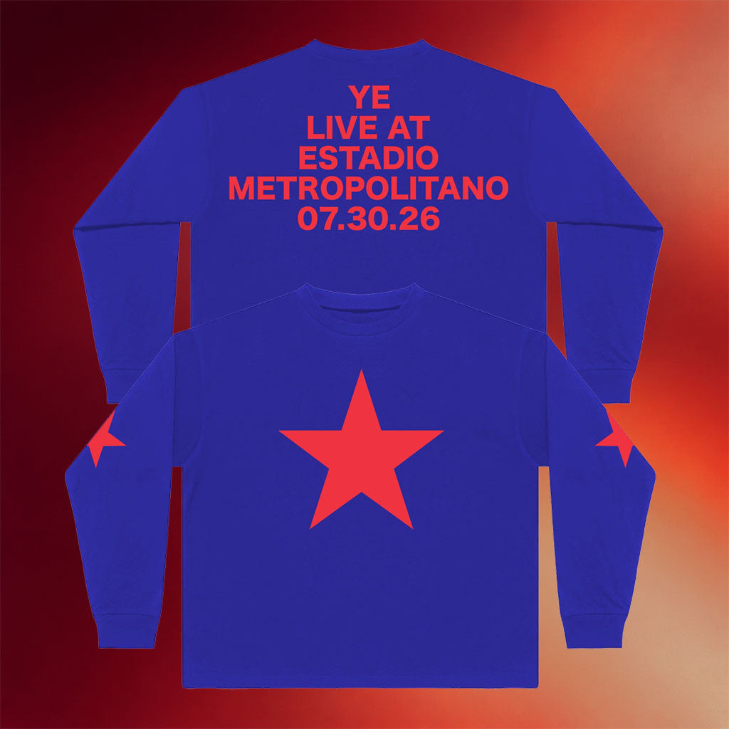 Yeezy Merch 2026 YE Live At Estadio Metropolitano Long Sleeve Shirt Kanye West Merch Fan Gifts - Merchluma