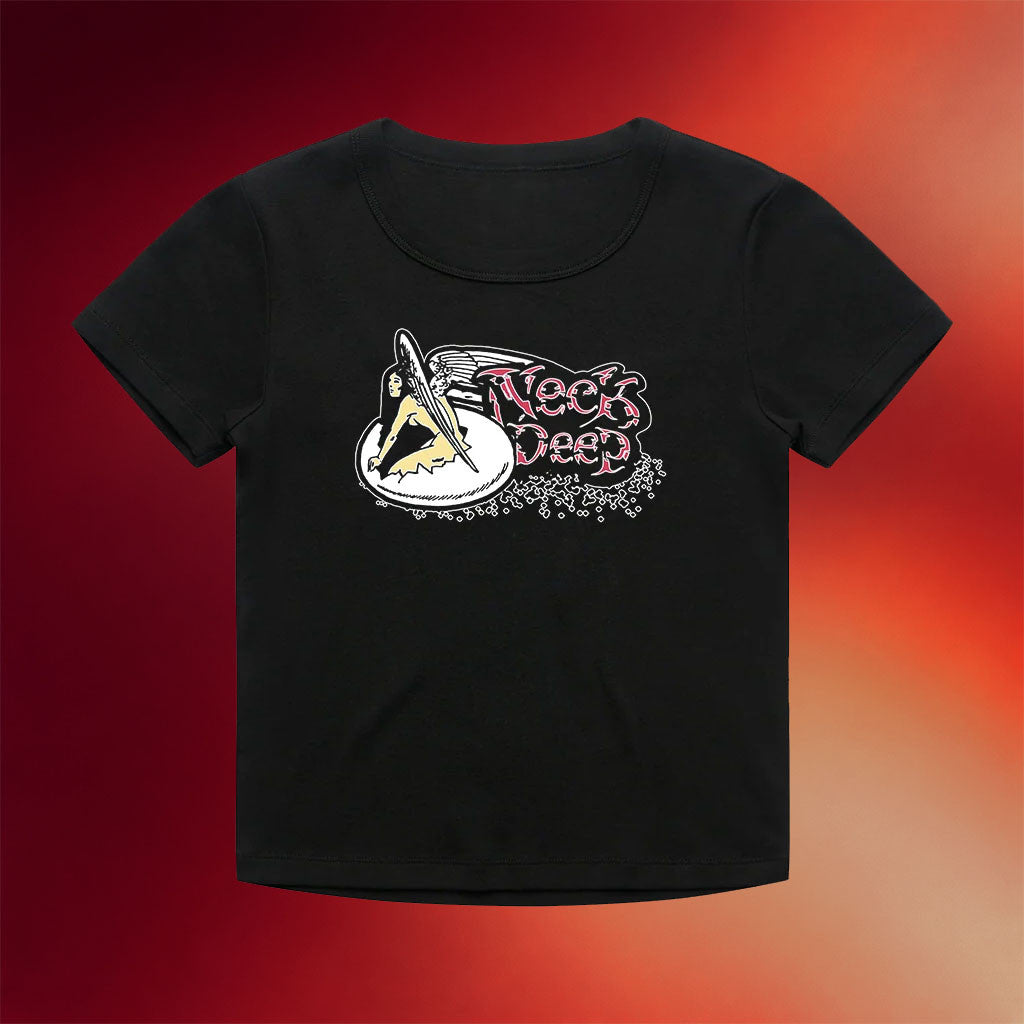 Neck Deep Merch 2026 Angel's Egg Baby Tee Pop Band Fan Apparel Gift For Her - Merchluma