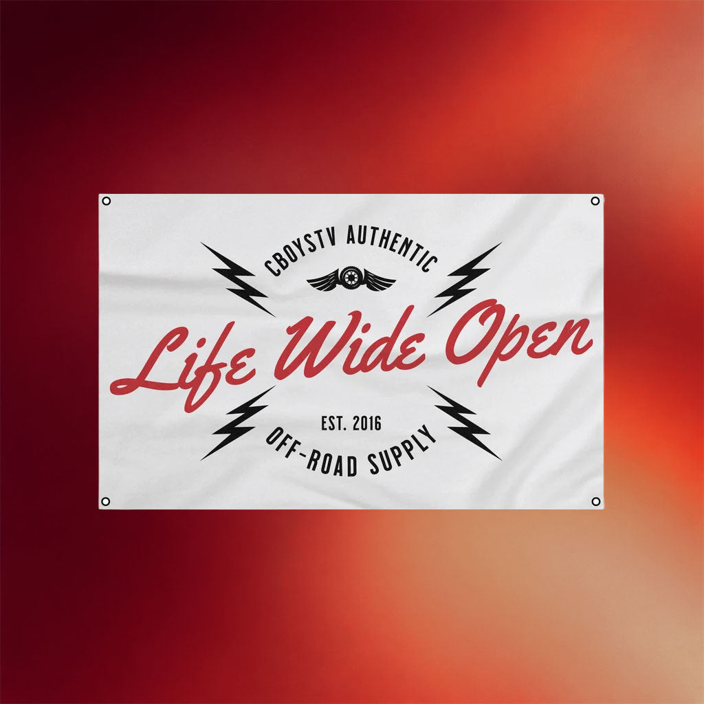 CboysTV Merch 2026 Off Road Supply Co Flag Life Wide Open Gear Gift For Brothers - Merchluma