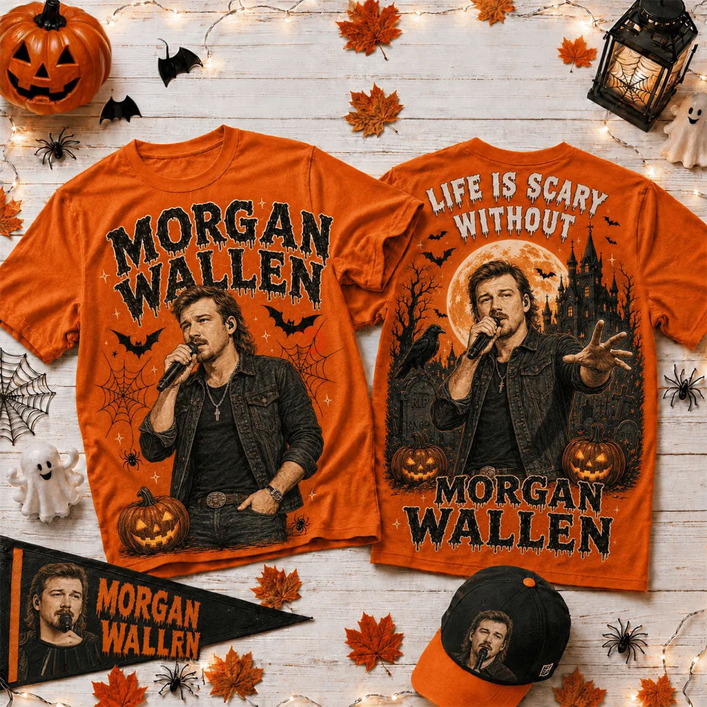 Morgan Wallen Spooky Season T-Shirt 2026 Halloween Outfits Morgan Wallen Merch Gift For Fans - Merchluma