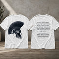 The Odyssey Christopher Nolan Film What You Most Want Quote Spartan Helmet Shirt Movie Fan Gear - Merchluma